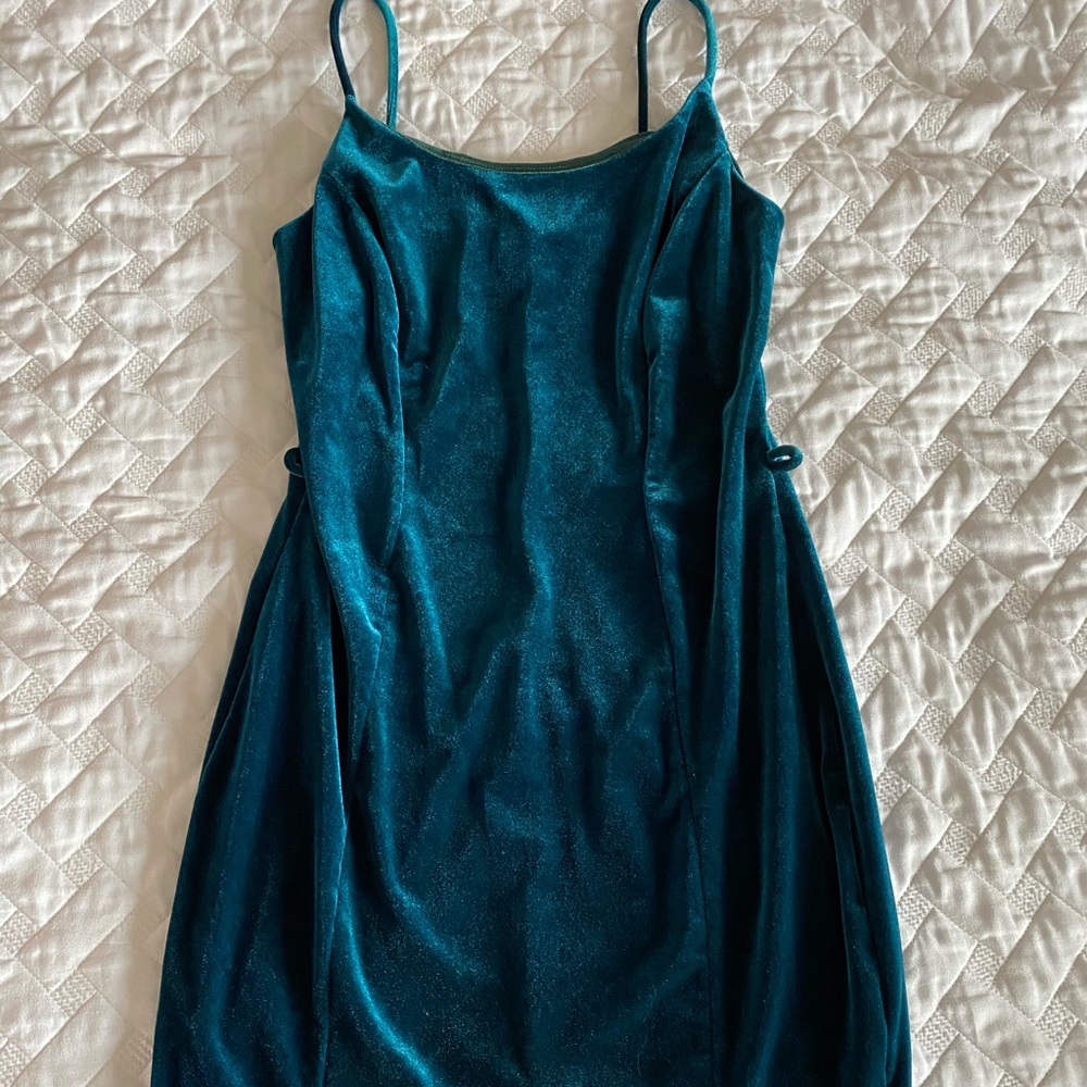Velvet mini dress